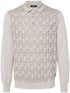 patterned-jacquard polo shirt